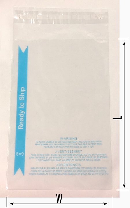 Flat Polypropylene Bags 1.5 Mil 4 x 5 5000/Case Clear