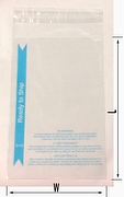 poly sealable bag with warning s